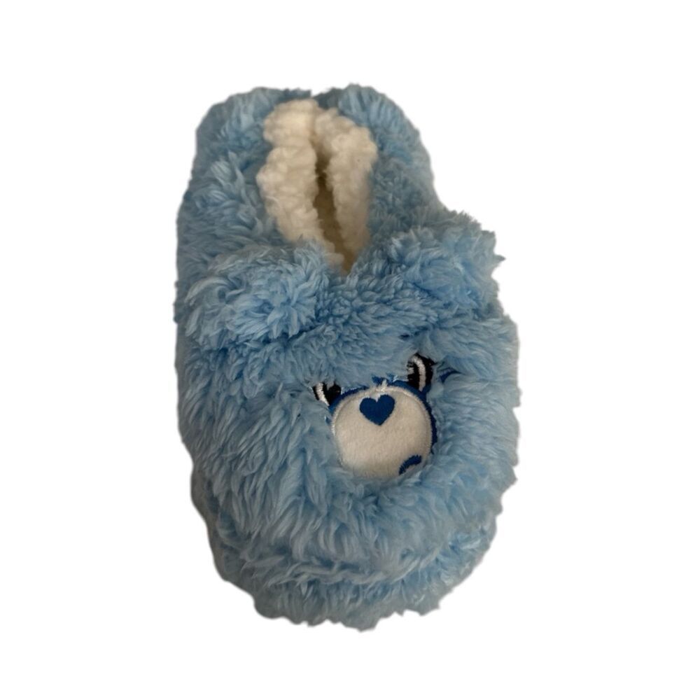 Care Bears Women's Grumpy Bear 3D Plush Head Slippers NWT